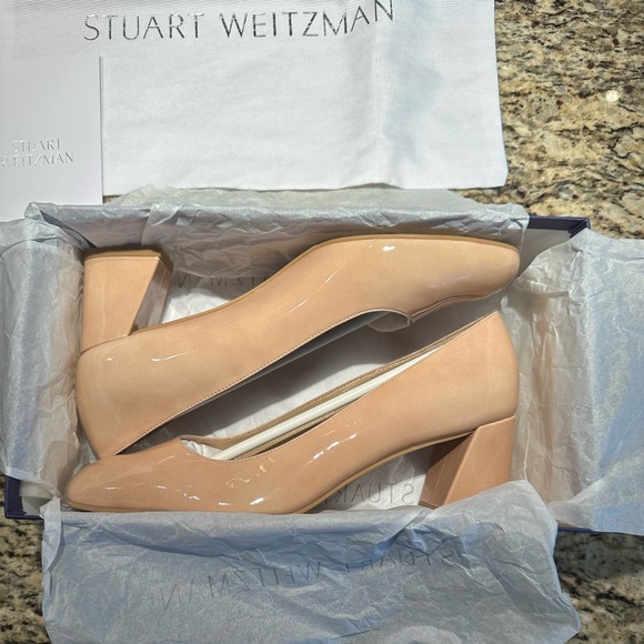 Stuart Weitzman Cream Heels - Picture 6 of 8